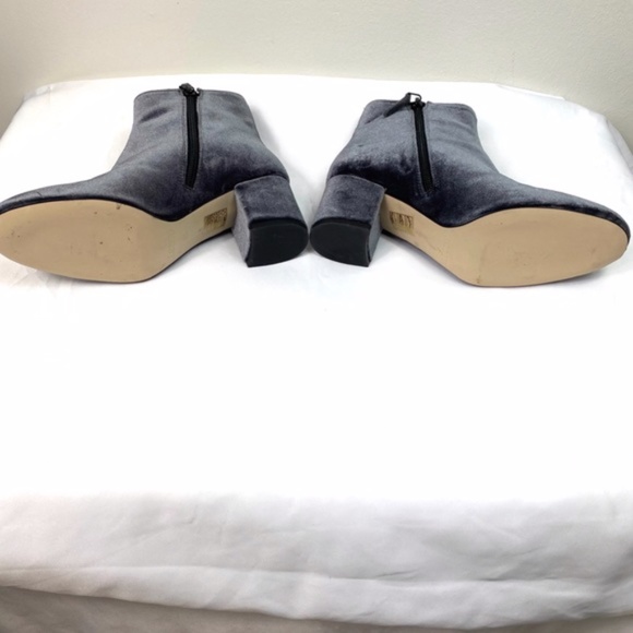 J. CREW Hadley Blue Velvet Ankle Boots - Picture 8 of 11